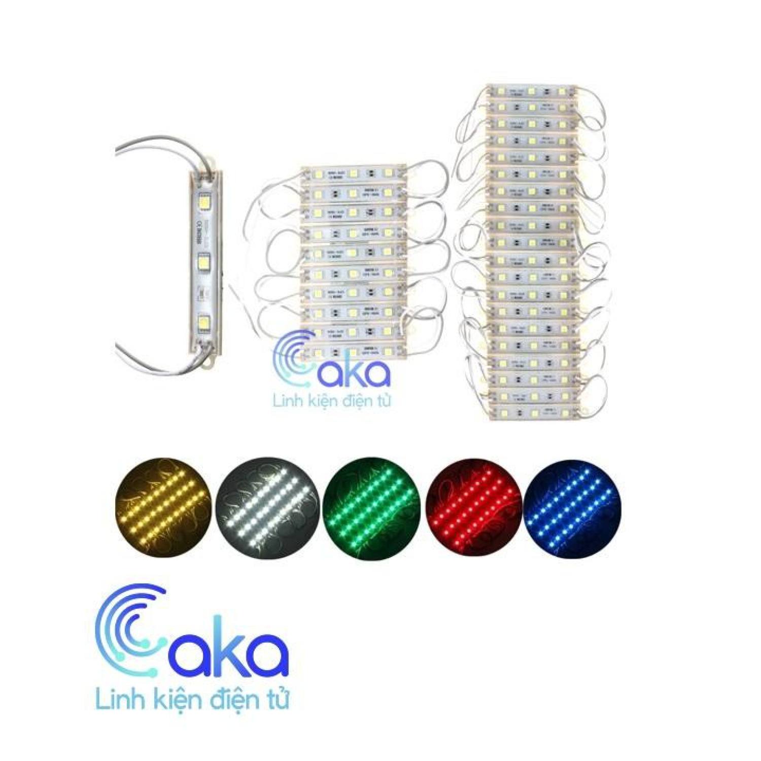 Led hắt sáng 3 bóng 12V chống nước (1 thanh 3 bóng)