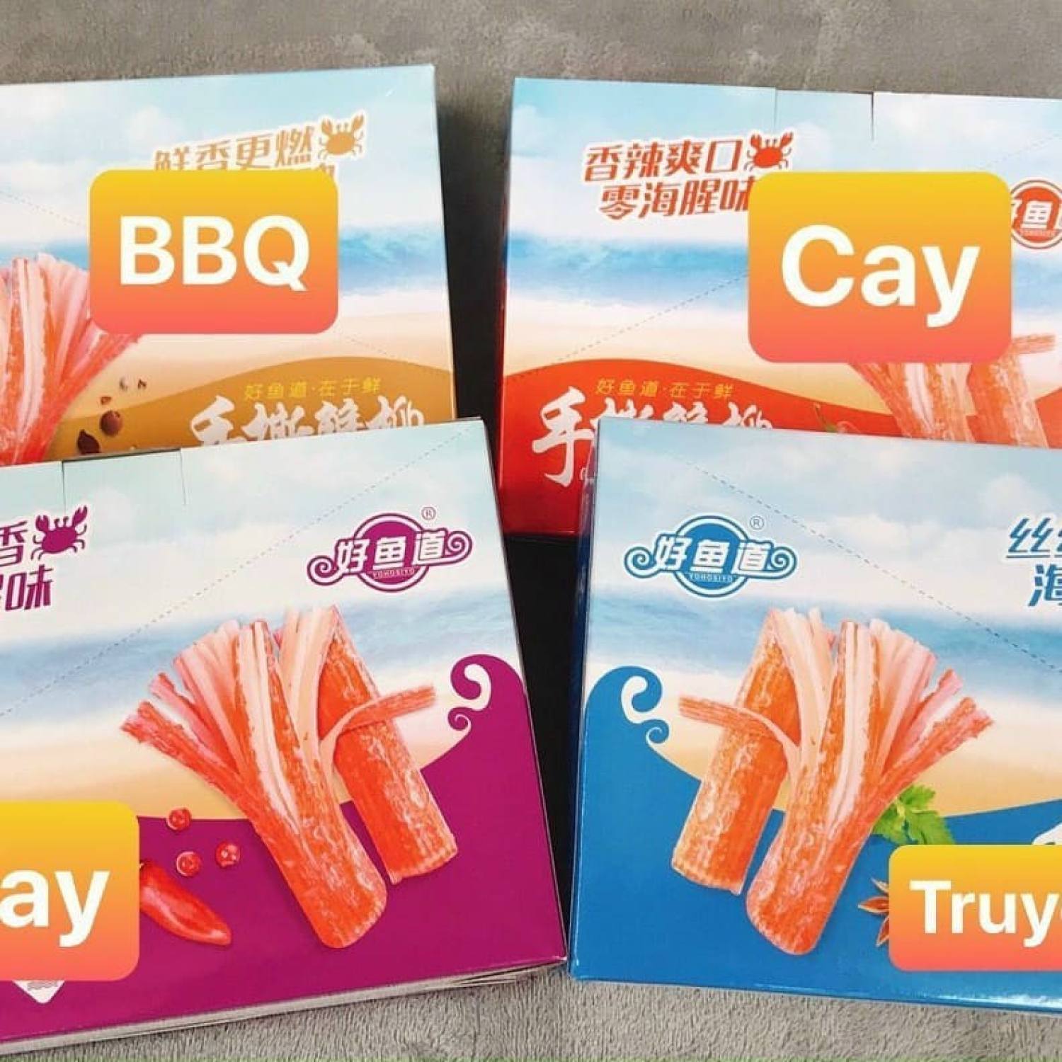 Thanh cua tẩm vị ăn liền 💥 sốt cay 💥 (HỘP 14g x 20 GÓI)