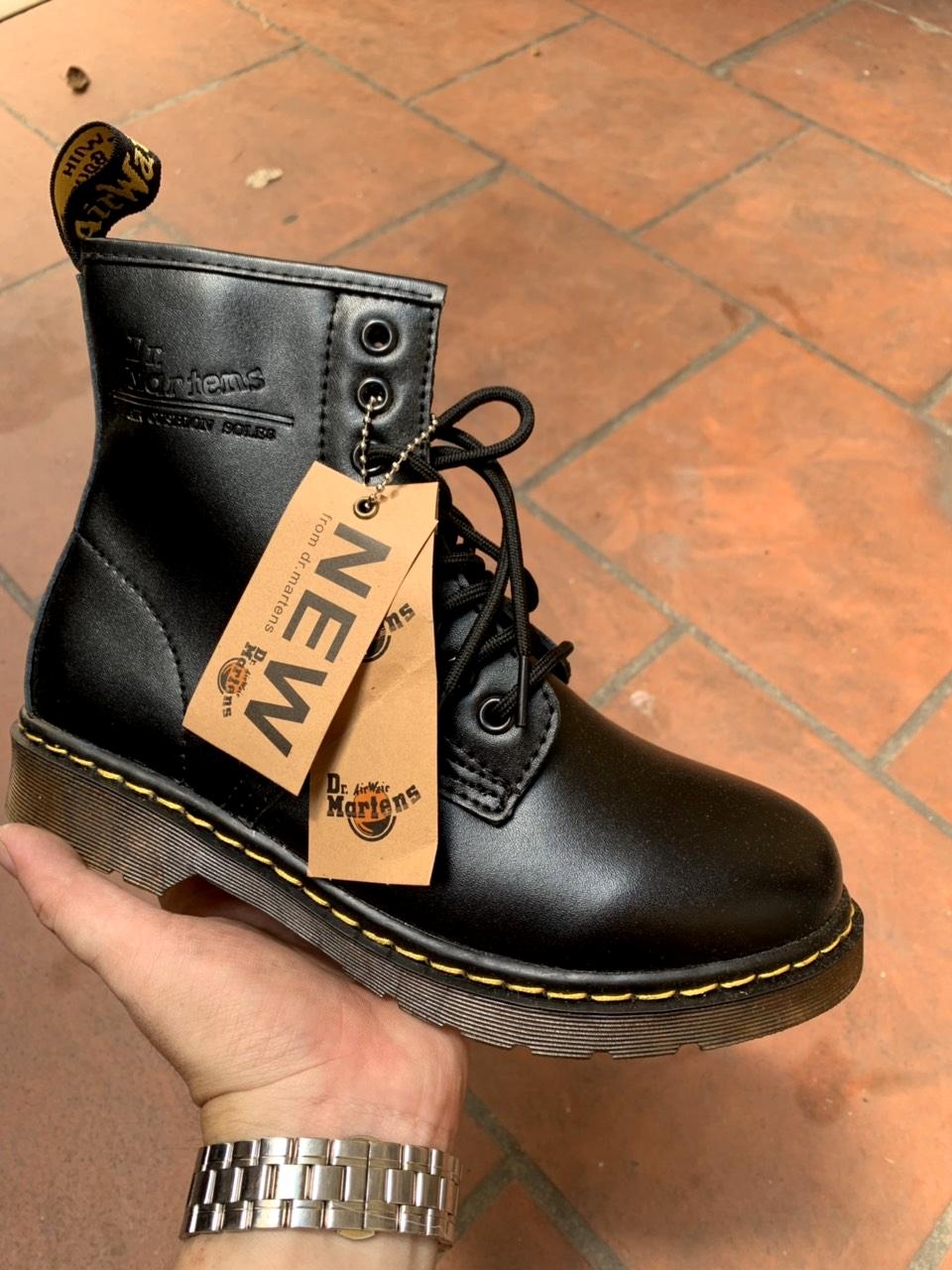 Giày Bốt Cổ Cao Dr Marten Nam Nữ Da Bò Cao Cấp G2D