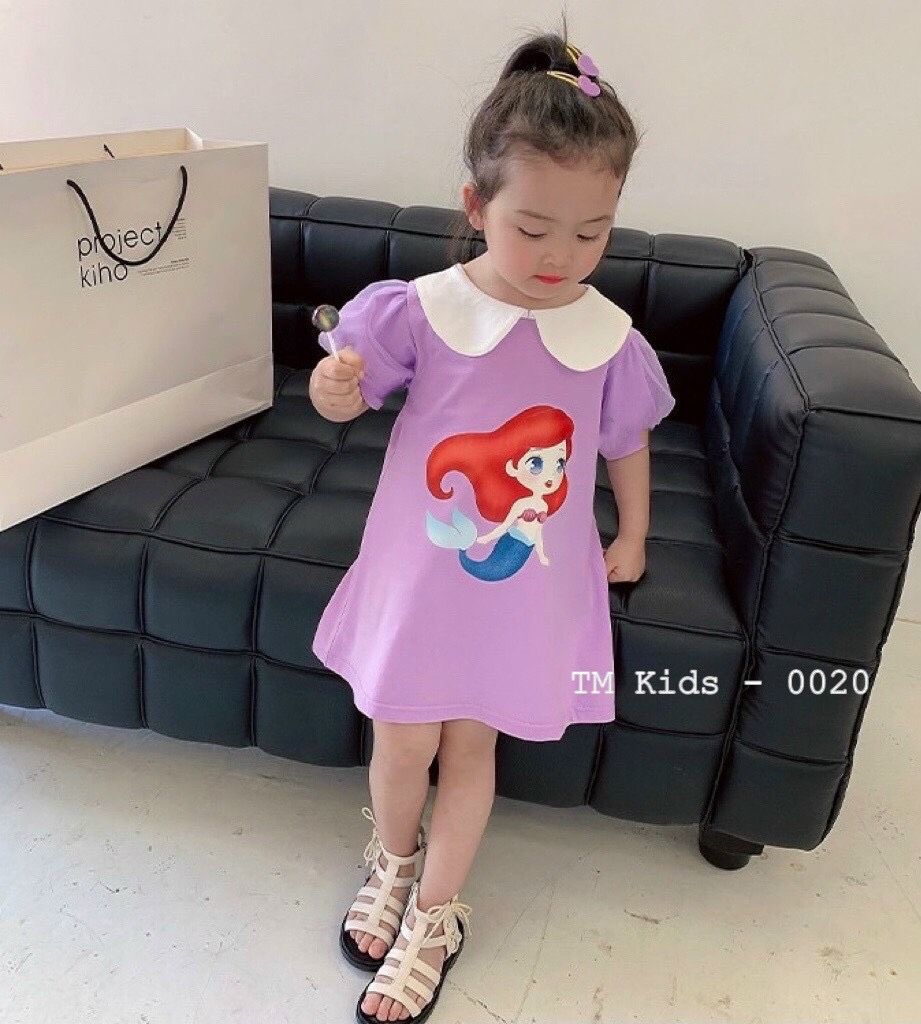 Váy bé gái họa tiết công chúa Disney