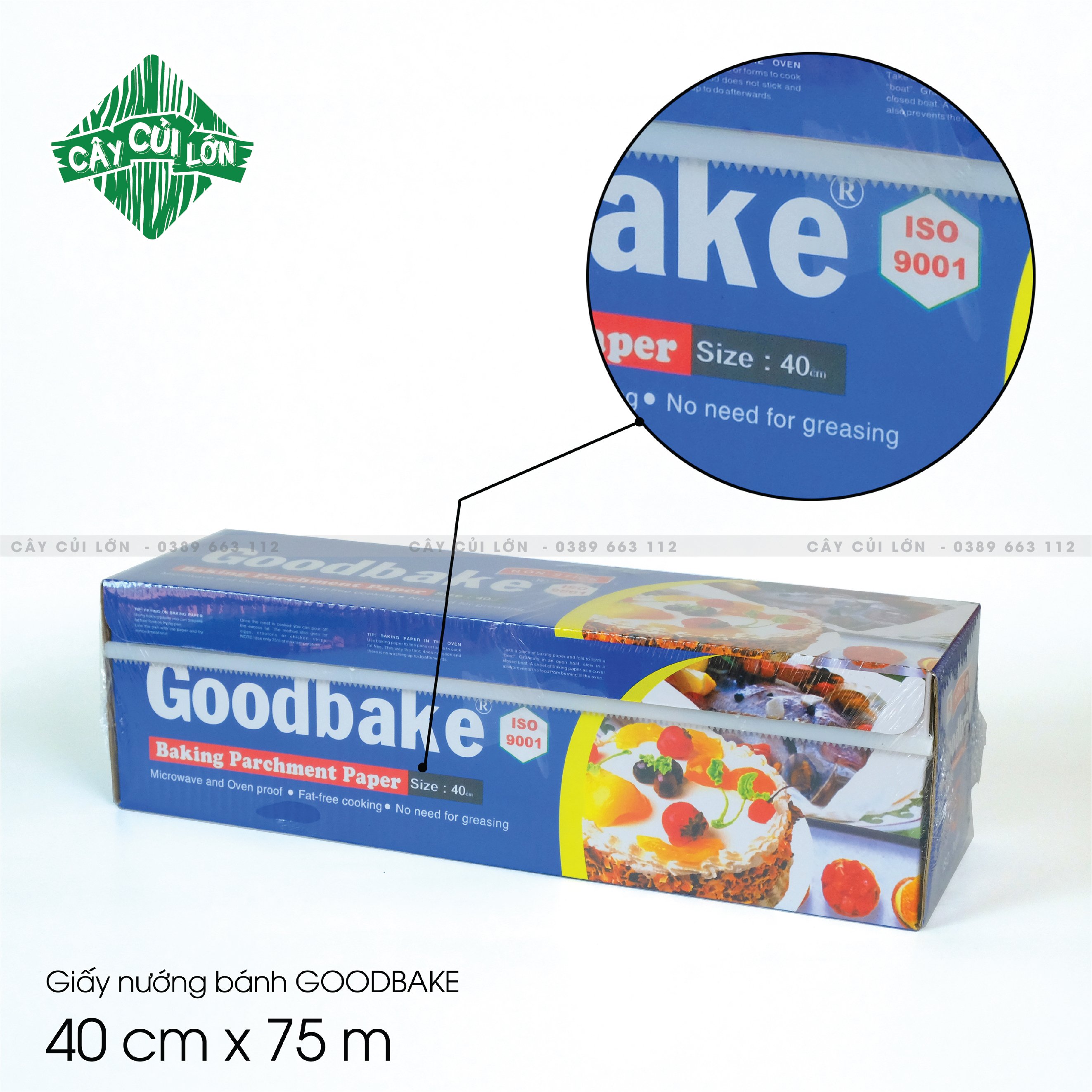 Giấy nướng bánh goodbake gb40-75