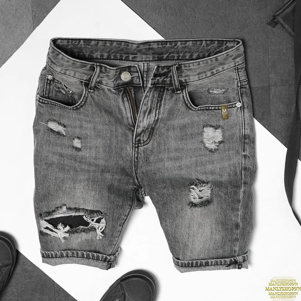[HCM][siêu rẻ...] Quần short jean nam chất bò cao cấp phong cách cá tính năng động thời trang Binstore94 ks241