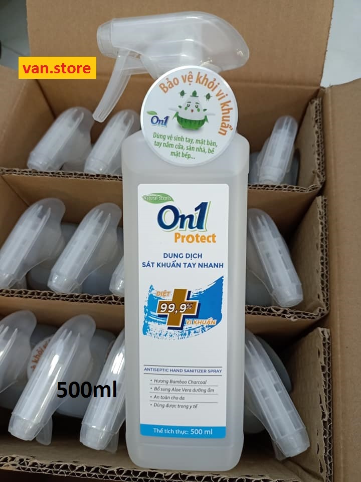 [HCM]Dung Dịch Rửa Tay Khô On1 500ml - Dạng Xịt