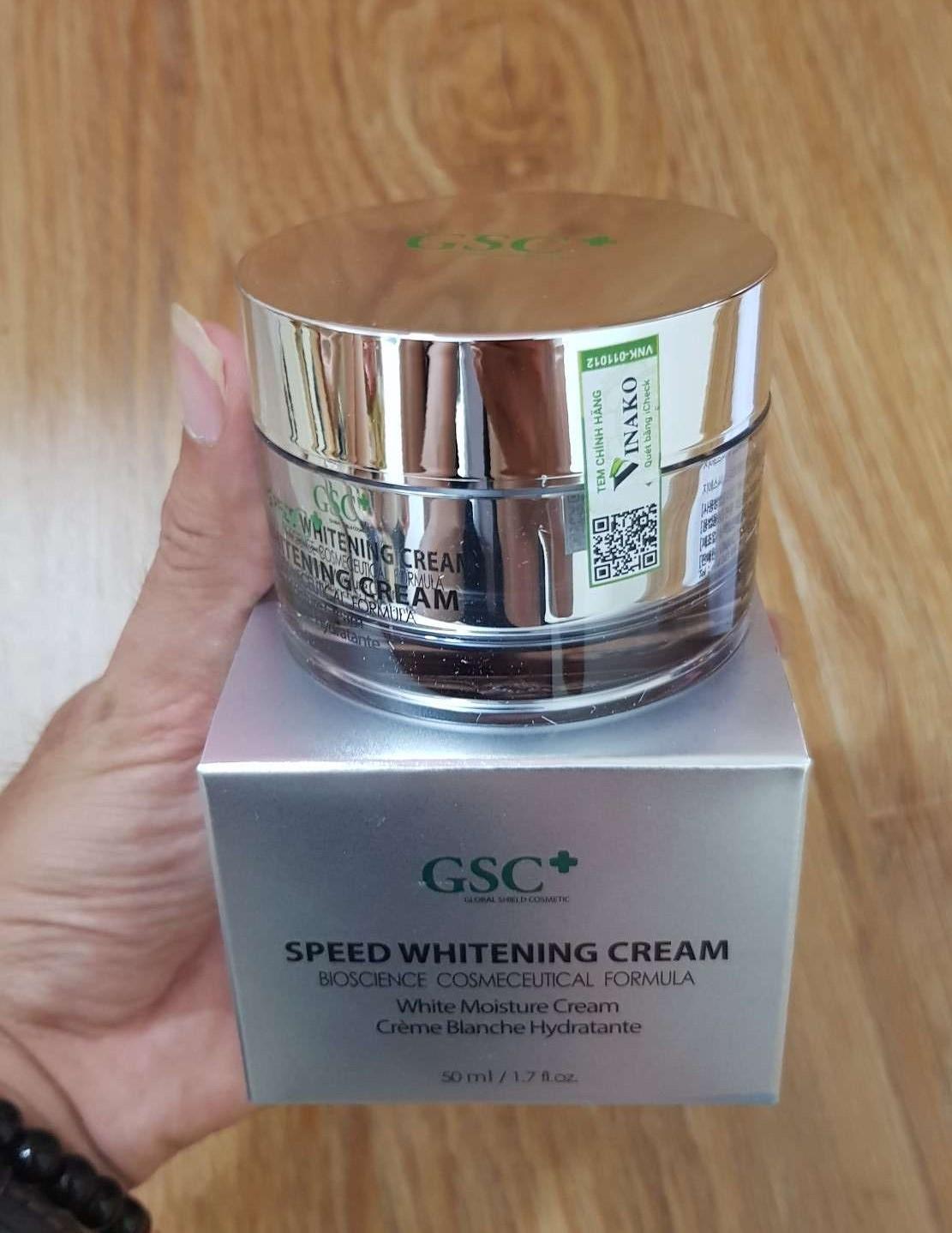 Kem dưỡng trắng da mặt GSC