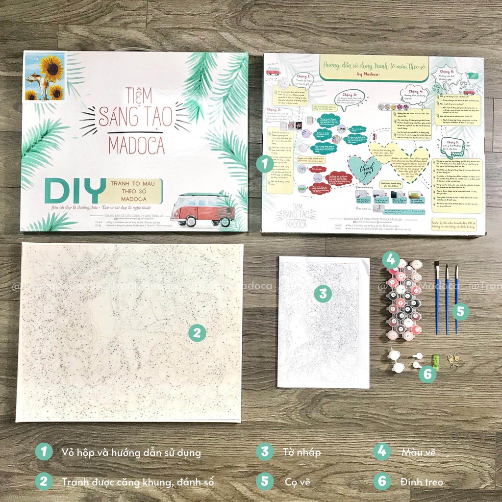 Tranh sơn dầu số hóa Vút Bay 10 Có Khung