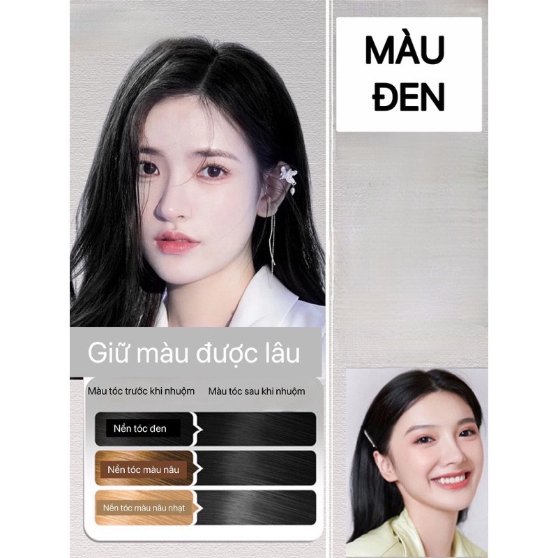 Helloii bubble hair dye shampoo hair growth herbal shampoo safe silver brocade hair dye shampoo-green newtho