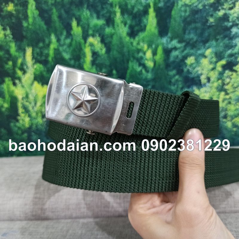 Dây lưng bảo vệ mặt ngôi sao dây dù xanh