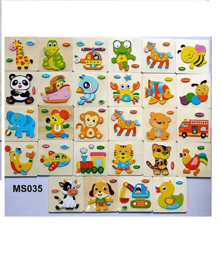 [HCM]Combo 10 tranh ghép hình nổi cho bé
