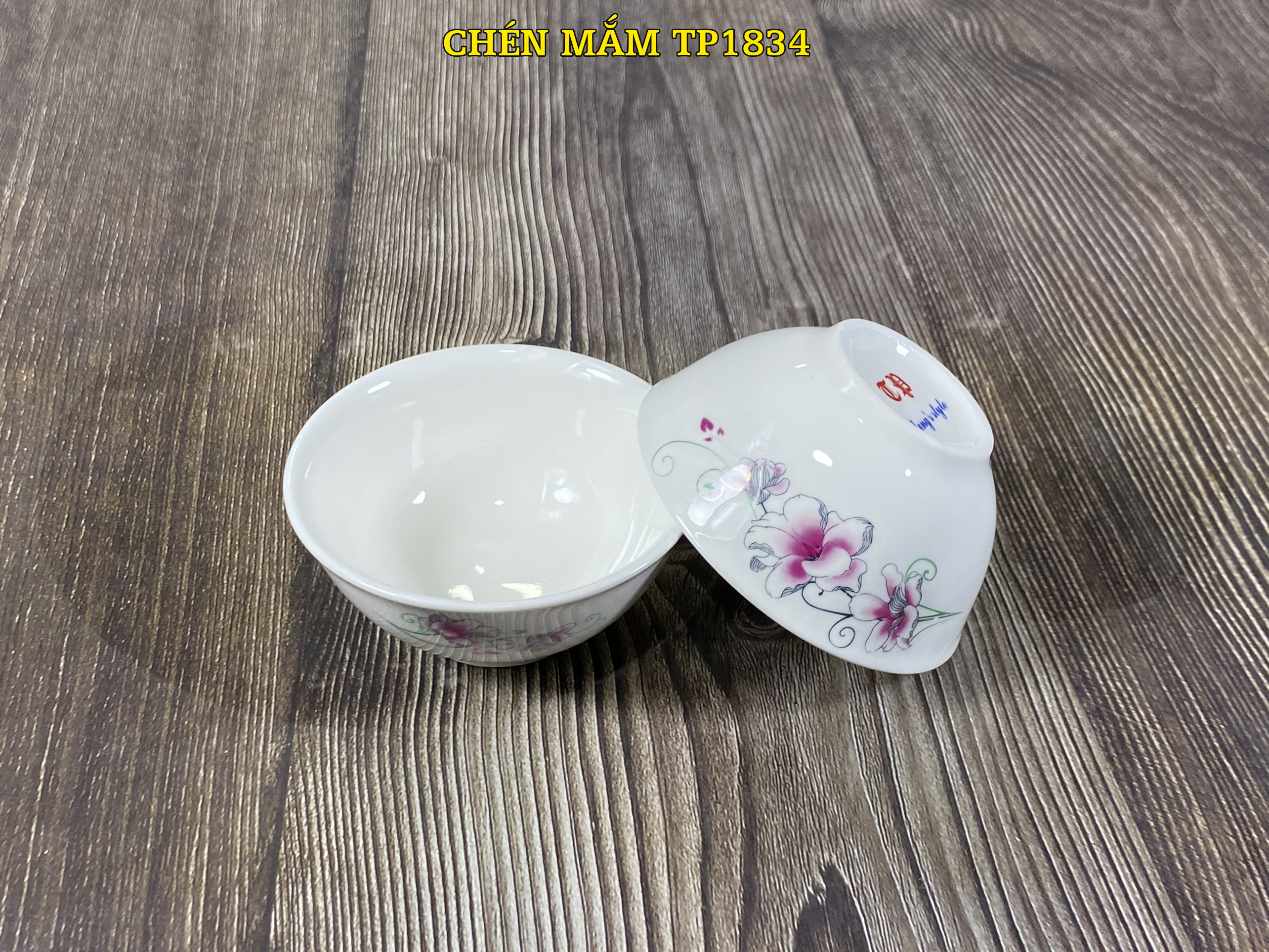 Chén mắm, chén chè tp 1834 sứ bát bảo cao cấp, since_1977