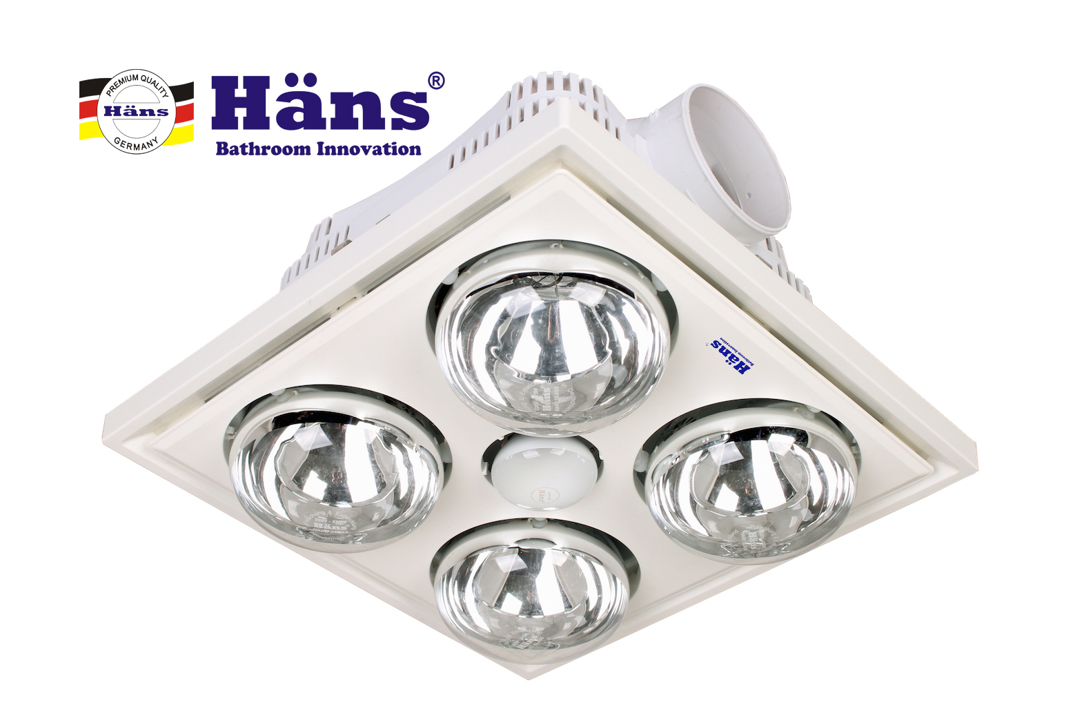 Đèn sưởi 4 bóng âm trần Hans H4B