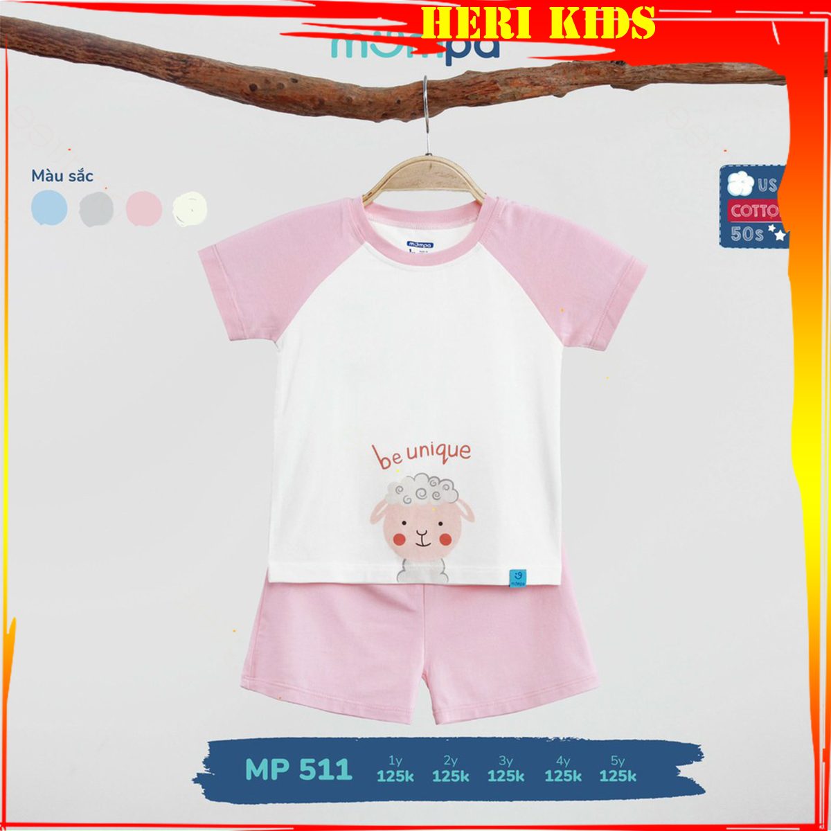 Mompa - Bộ cộc tay cổ tròn 511