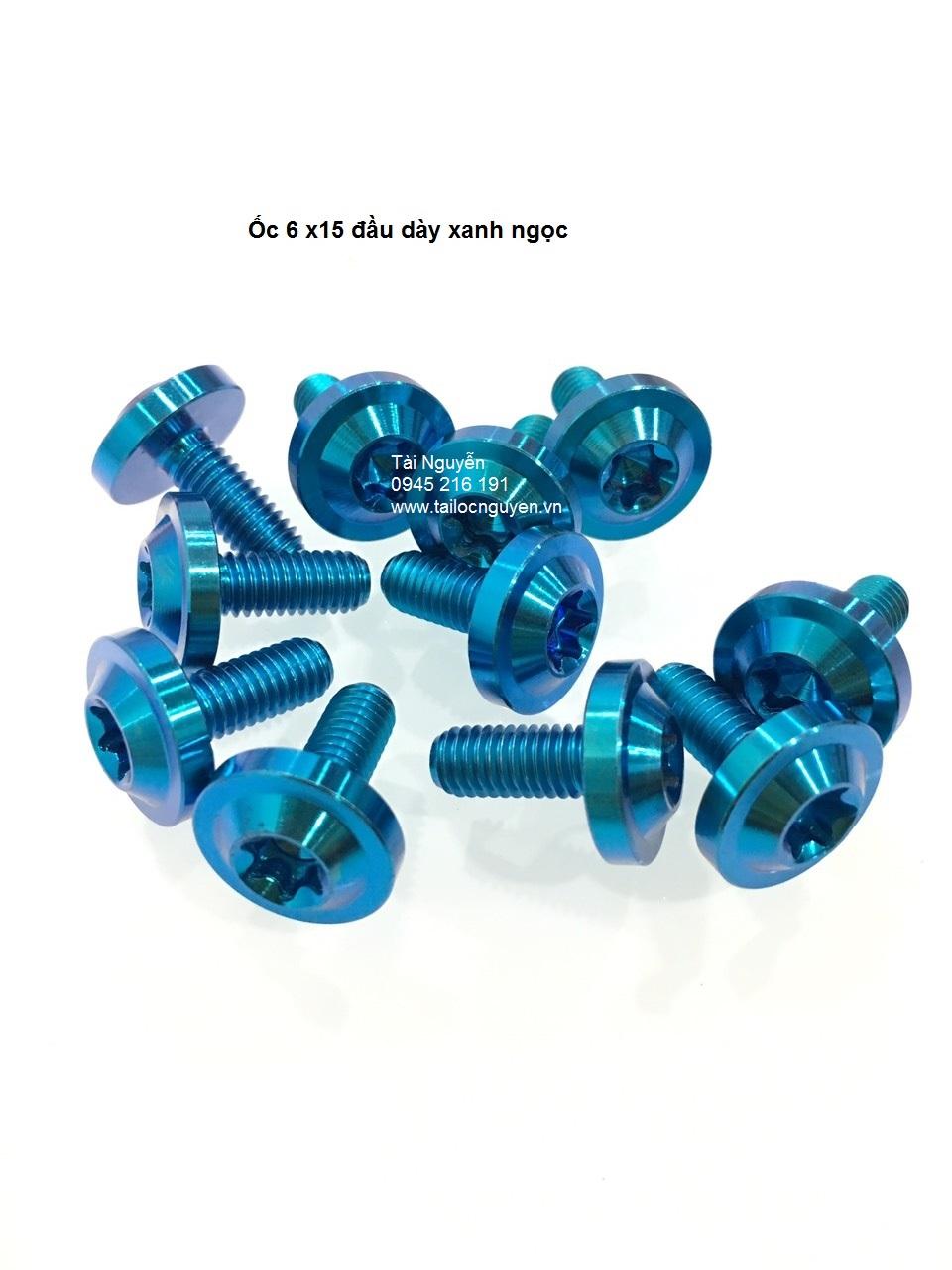 [HCM]ỐC GR5 TITANIUM XANH NGỌC SIZE 5LI VÀ 6LI