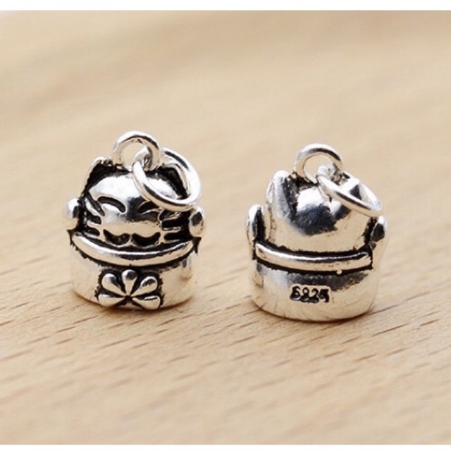 [S925] Charm mèo thần tài - MH271