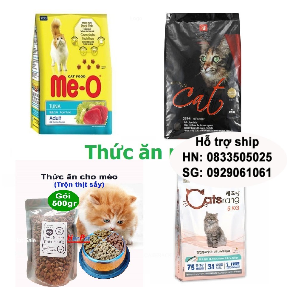 thức ăn MÈO Me-o CAT'S EYE catsrang trộn mix topping