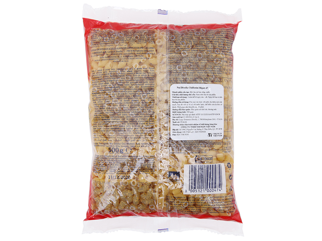 [HCM]NUI CHIFFERINI RIGATI 47 (DIVELLA) - 500GR