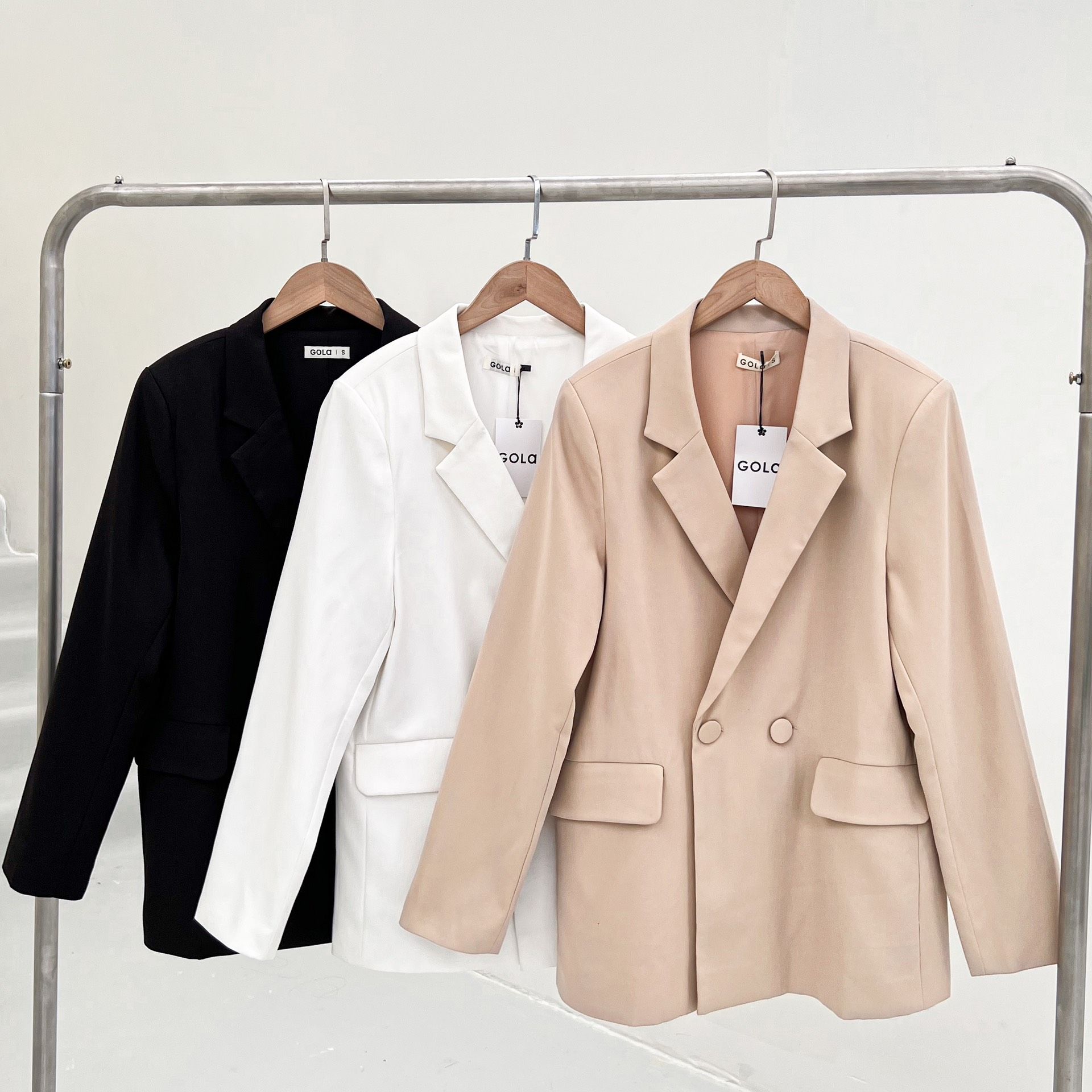 PIM BLAZER - Khoác Blazer dài tay cổ vest