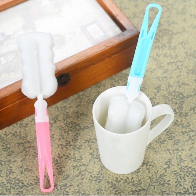 Bộ cọ rửa bình sữa, núm ti 2 chị tiết