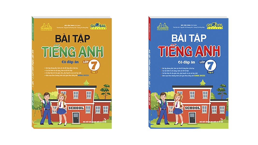 Sách - combo 2c global success - bài tập tiếng anh lớp 7 tập 1 và 2