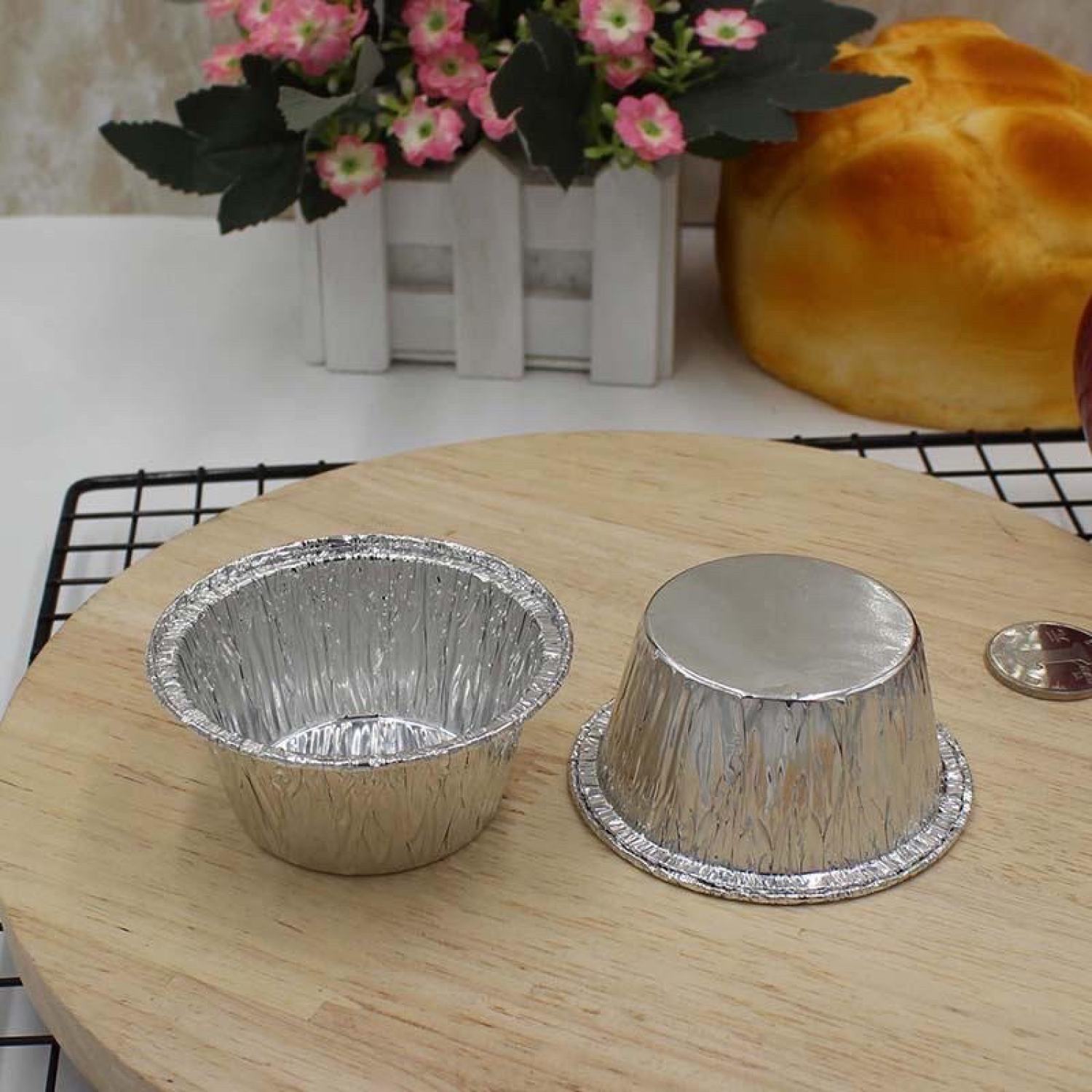 Set 100 Chén Giấy Bạc Nướng Bánh 130ml