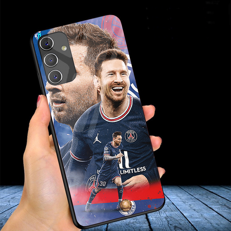 Ốp Lưng SAMSUNG GALAXY A04S Mặt kính In hình MESSI