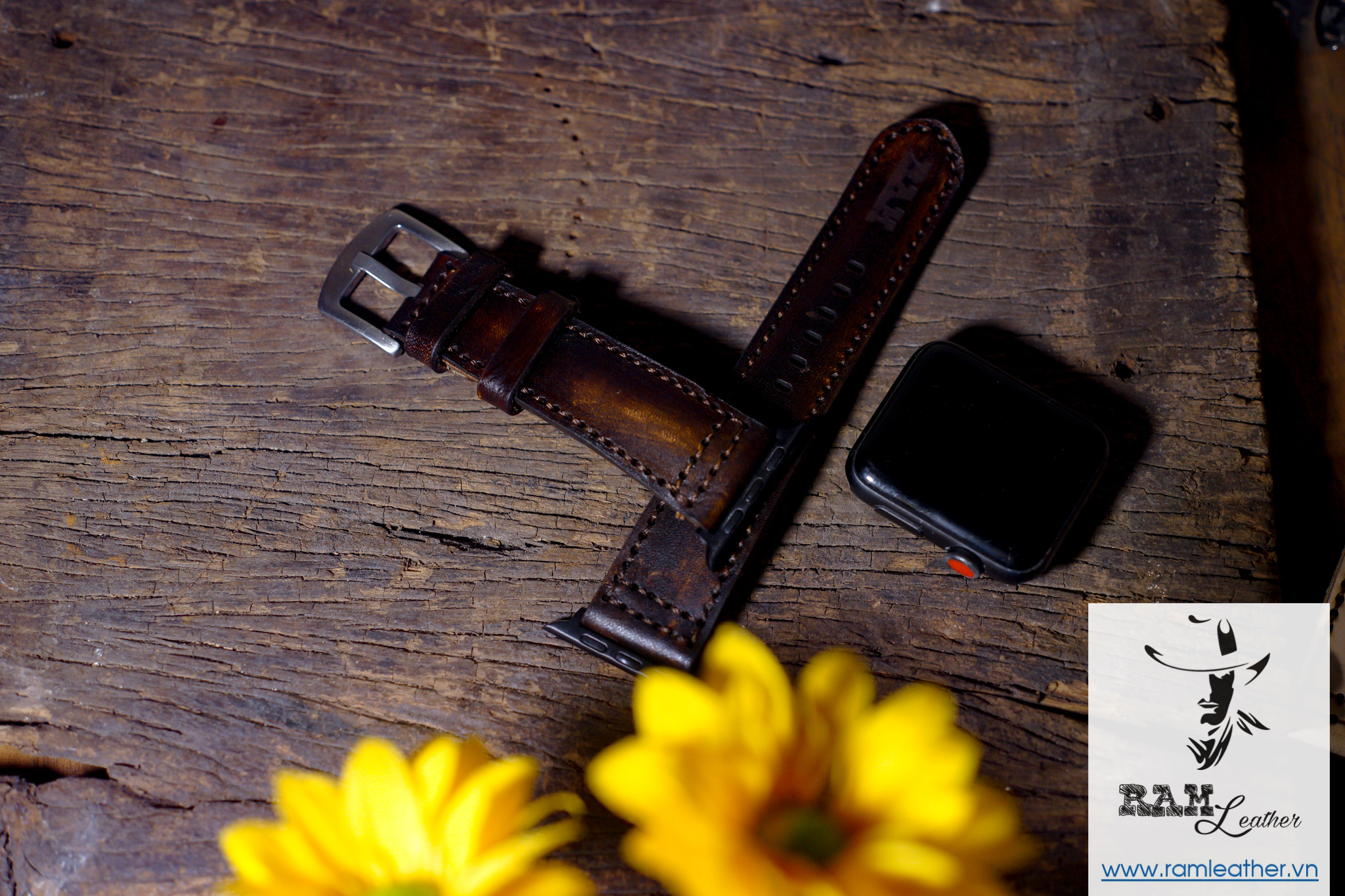 WATCH STRAPS DOUBLE COW LEATHER REAL