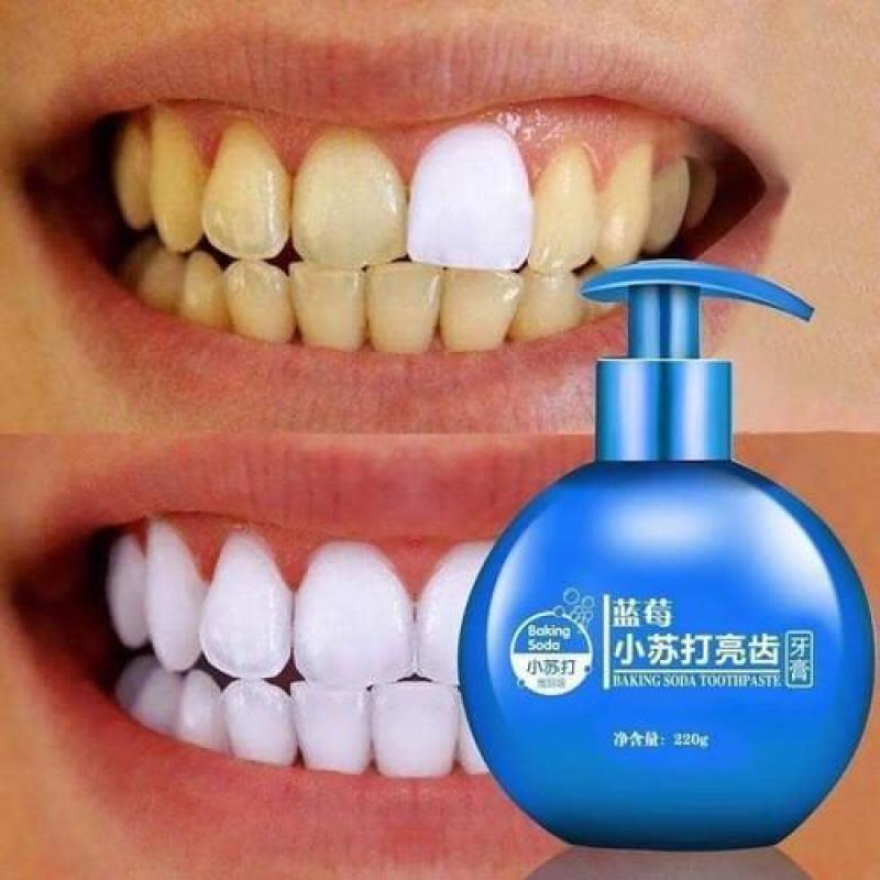 Kem đánh răng Baking soda Toothpaste dạng xịt 220g, kem là trắng răng Bakingsoda - HÀNG NỘI ĐỊA TRUNG nhập khẩu