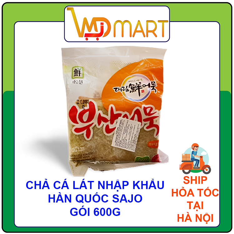 Chả cá vuông Hàn quốc nhập khẩu SAJO dạng lát