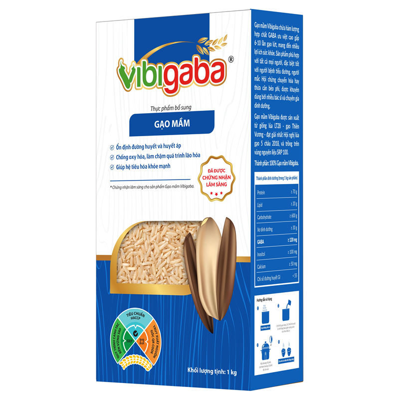 Combo 2 hộp Gạo mầm Vibigaba (mỗi hộp 1kg)