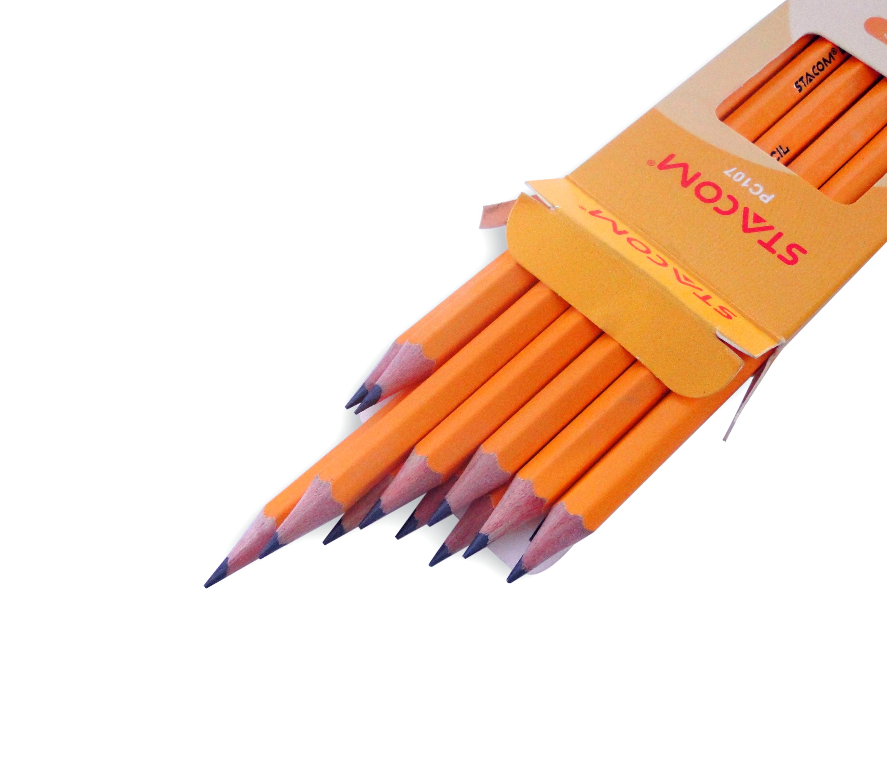 [HCM]Hộp Bút Chì Gỗ Stacom 2B PC107 ( 12 Cây )