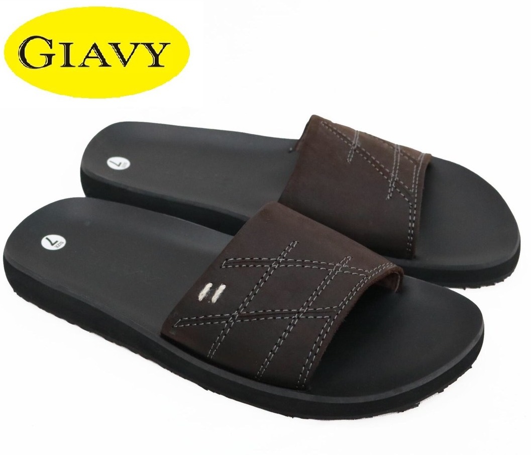 DÉP GIAVY QUAI NGANG NỮ- K504 NÂU