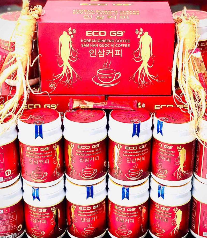 CÀ PHÊ SÂM HÒA TAN THƯƠNG HIỆU ECO G9