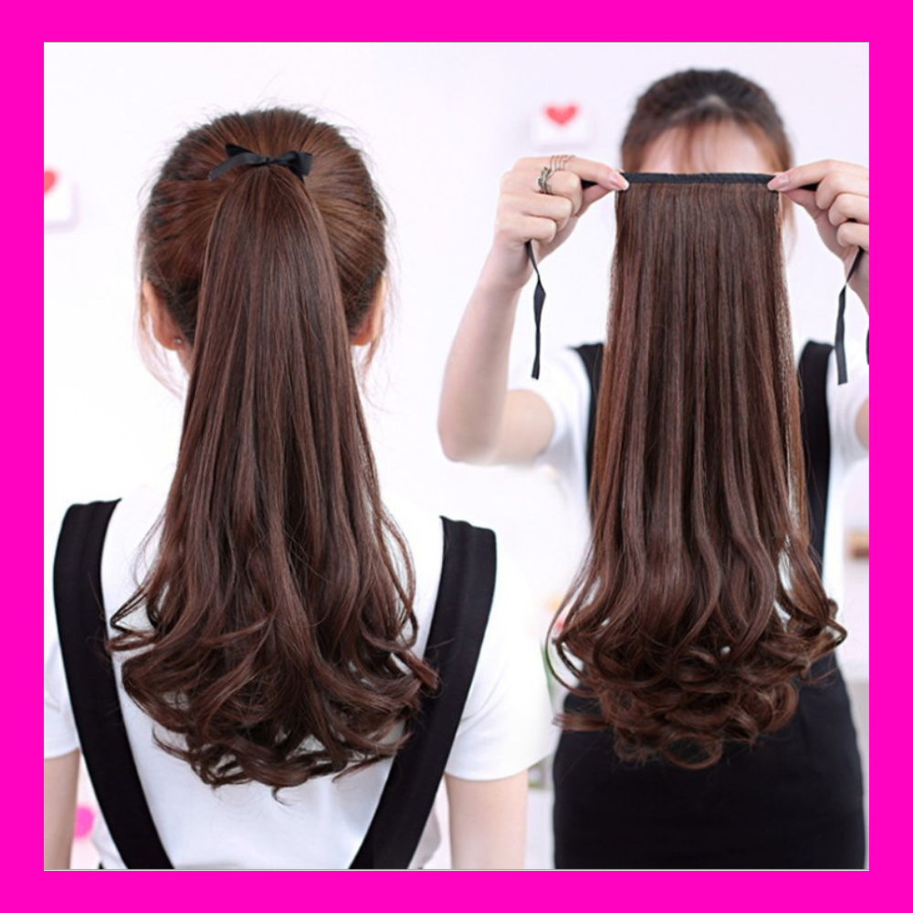 Tóc giả cột đuôi Hàn Quốc thời trang ( dài 40cm )
