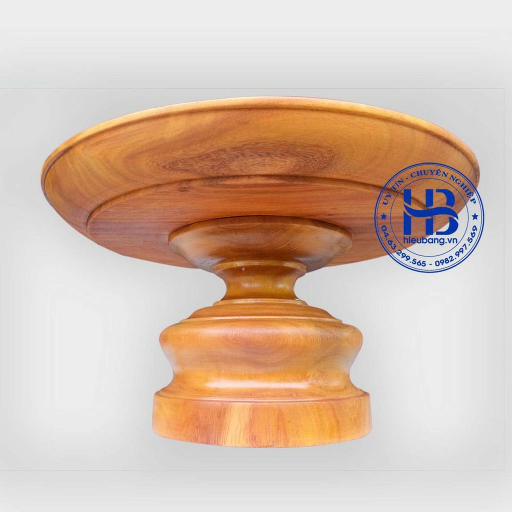 Dĩa Gỗ Gỏ Đựng Trái Cây Trưng Bàn Thờ Ngang 20cm