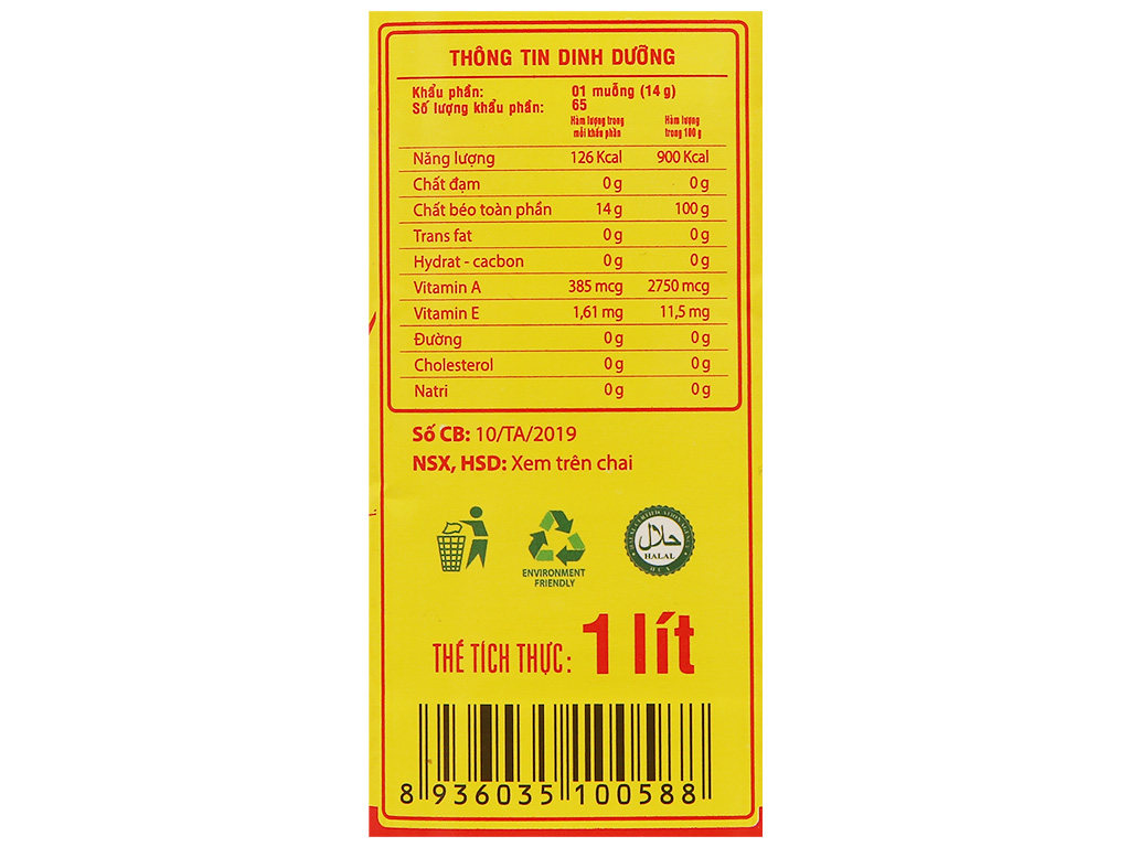 Dầu cooking Olita chai 1L