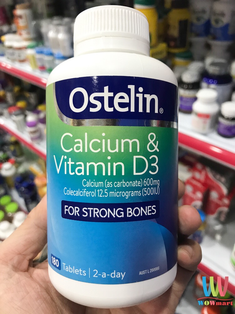 [Mẫu mới] Viên Uống Canxi Cho Bà Bầu Ostelin Calcium & Vitamin D3 - 130 Viên
