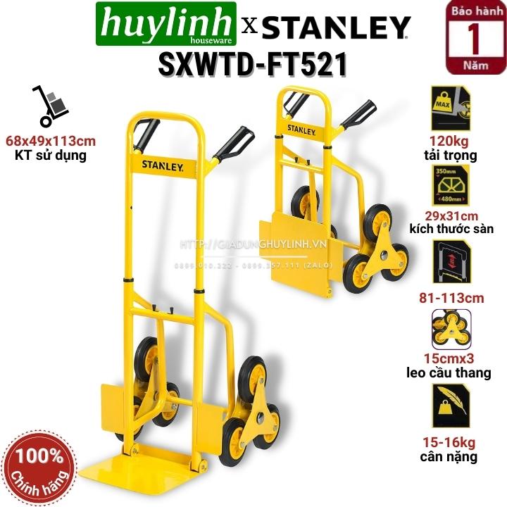 Xe kéo đẩy hàng leo cầu thang Stanley SXWTD-FT521 - Tải trọng 120kg