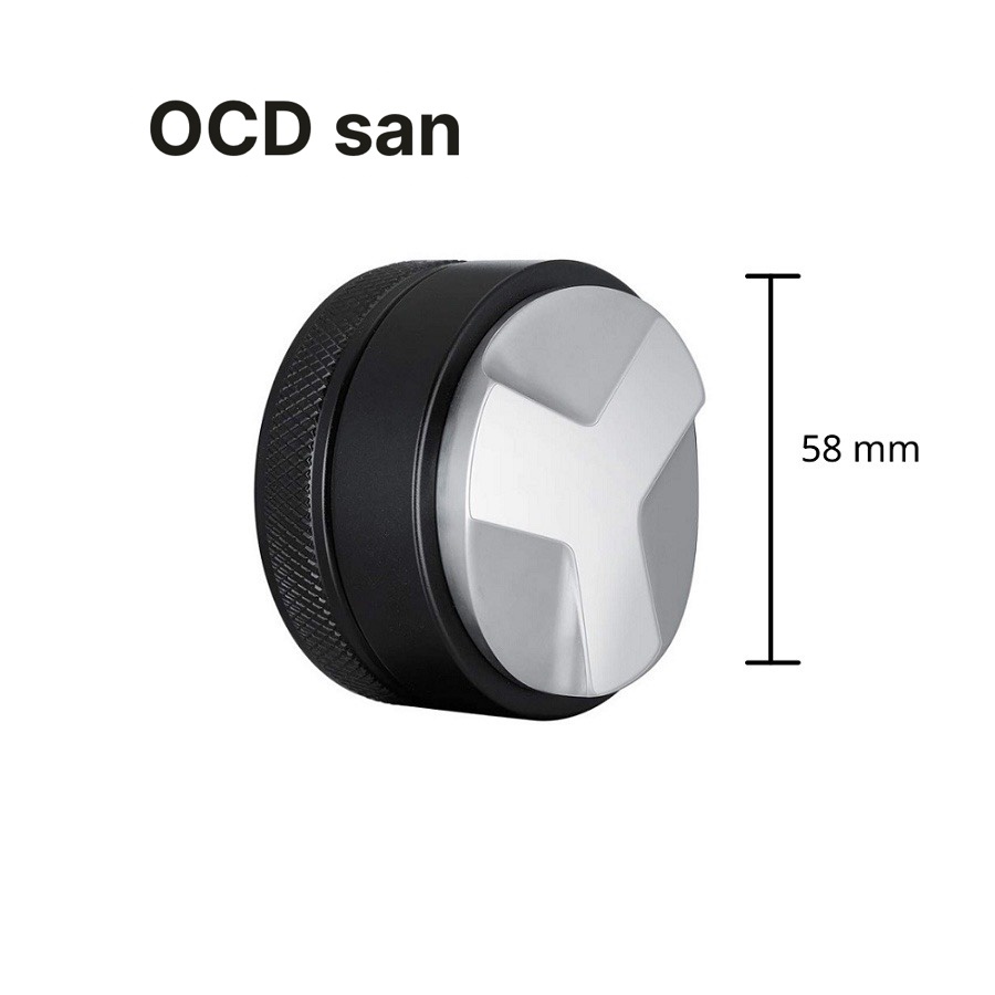 Tamper ocd nén, san 58mm - dụng cụ dàn đều cafe