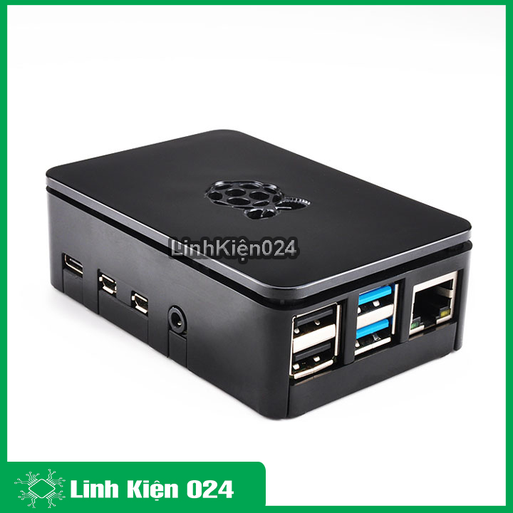 Vỏ raspberry pi 4b màu đen