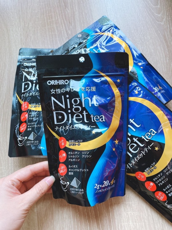 Trà Giảm Cân Night Diet Orihiro 24 gói – Nhật Bản Date 1/2022