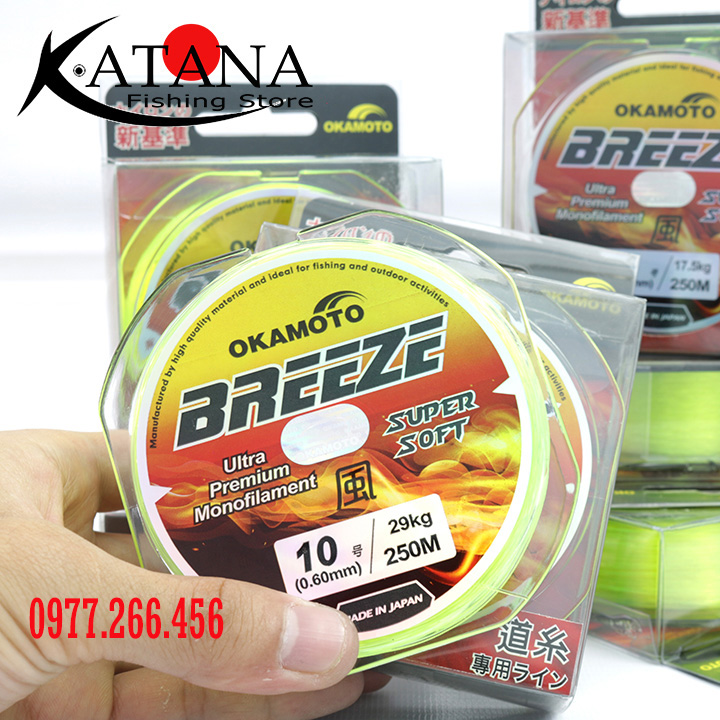 [HCM]Cước câu Okamoto Breeze cuộn 250m - Made in Japan