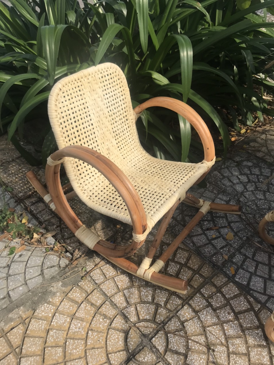 Rattan kids chair for relaxing time