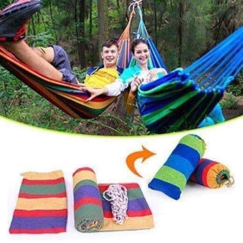 Võng Du Lịch 7 màu- Võng tiện lợi đi du lịch dã ngoại