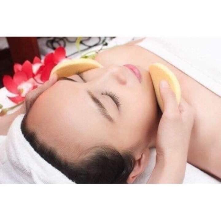 Bông nở rửa mặt Chivey - Bọt biển rửa mặt Chivey - Bịch 12 miếng -