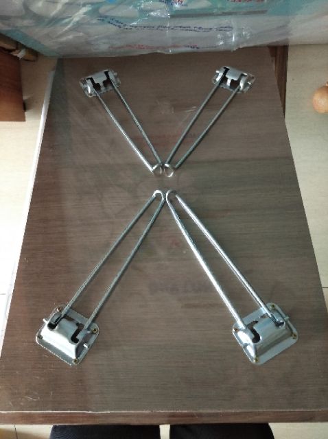 Bàn Xếp Vân Gỗ Chân Kẹp 50*70*28