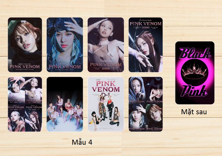 sét 8 card bo góc BACKPINK 2 mặt
