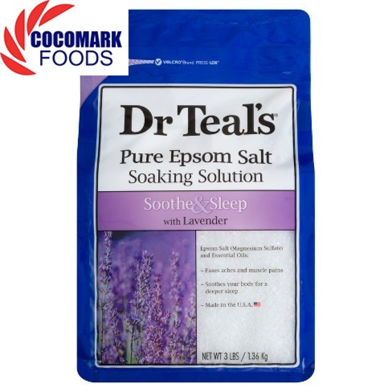 Muối hiệu Dr Teals Pure Epsom Salt Soaking Solution 1.36kg giá rẻ