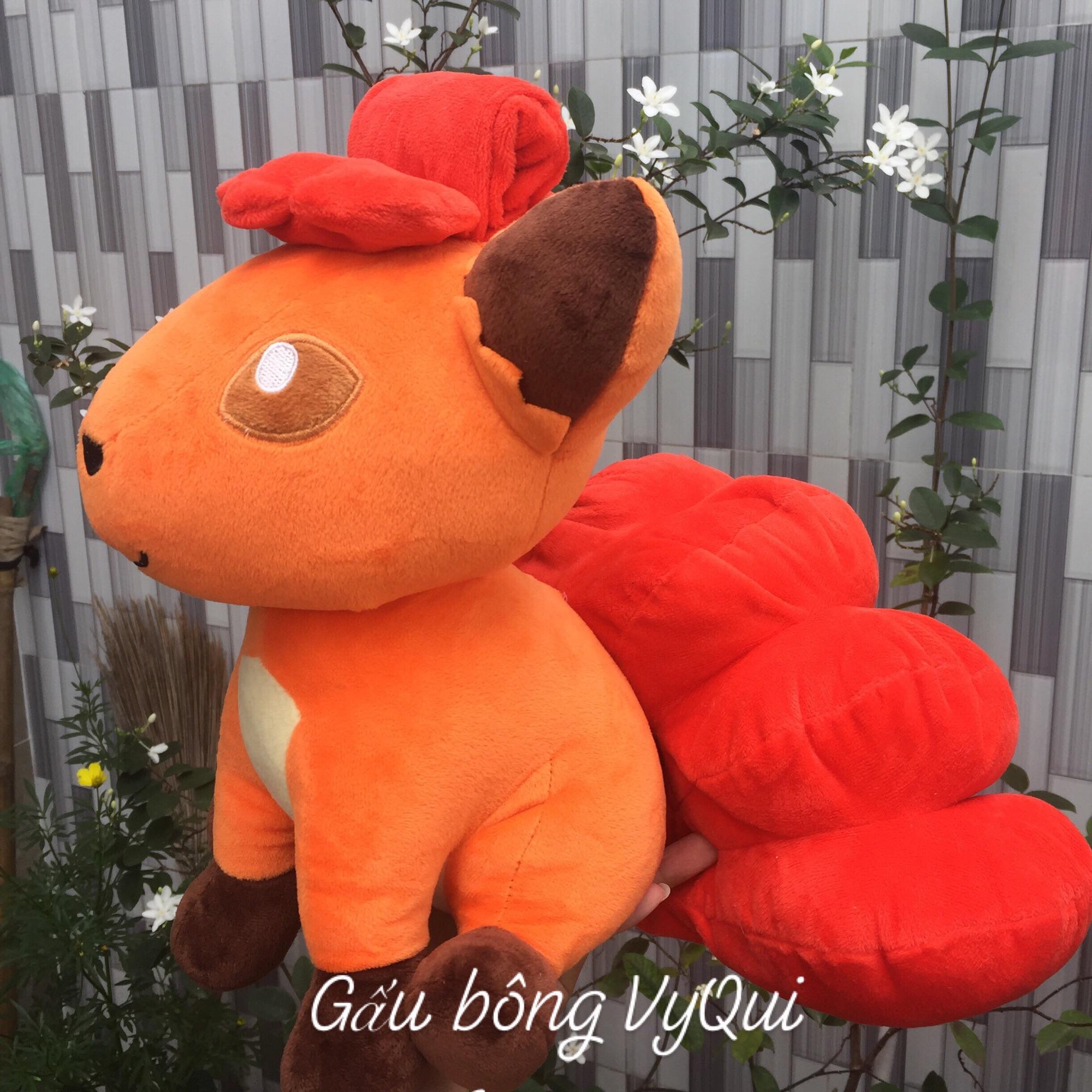 [HCM]Gấu bông Pokemon cáo 6 đuôi Vulpix lửa size to