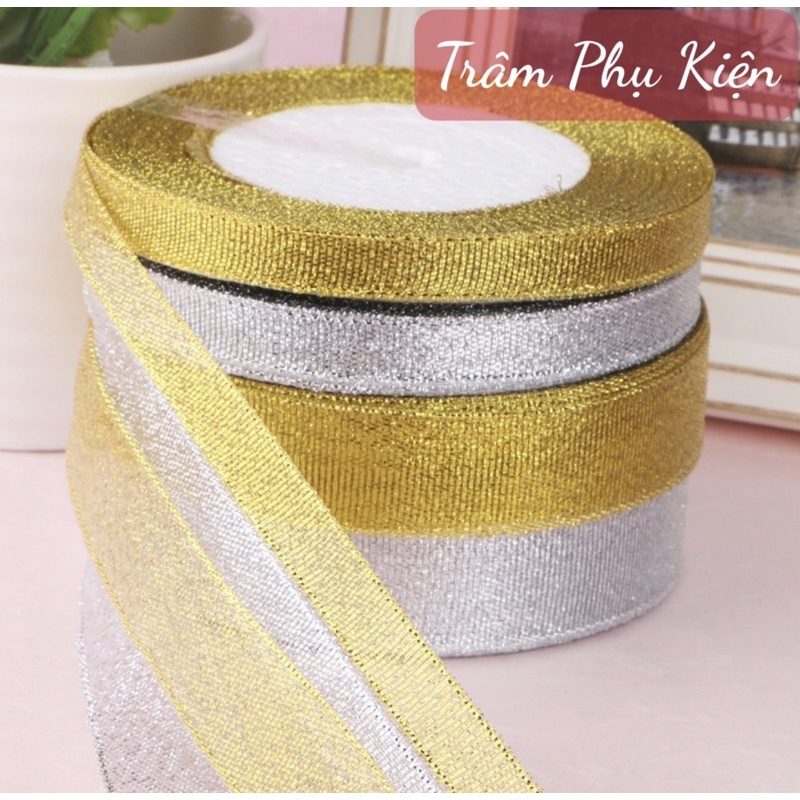 Ruy băng kim tuyến 2cm 4cm