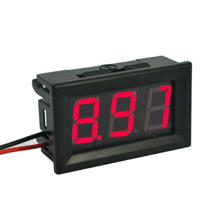 [HCM]Vôn kế Điện Tử Led Hiển thị 0-100VDC - 3 dây