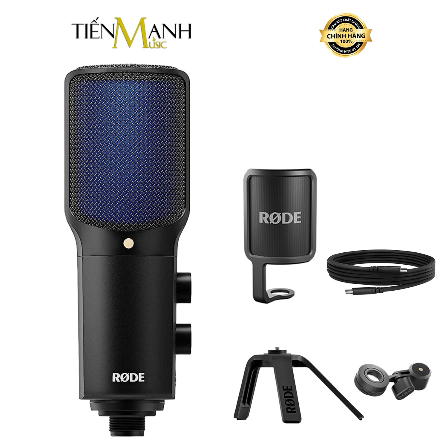 [Chính Hãng] Micro USB Condenser Rode NT-USB+ Plus Thu Âm Podcast Livestream, ASMR Mic NTUSB Microphone Phòng Studio